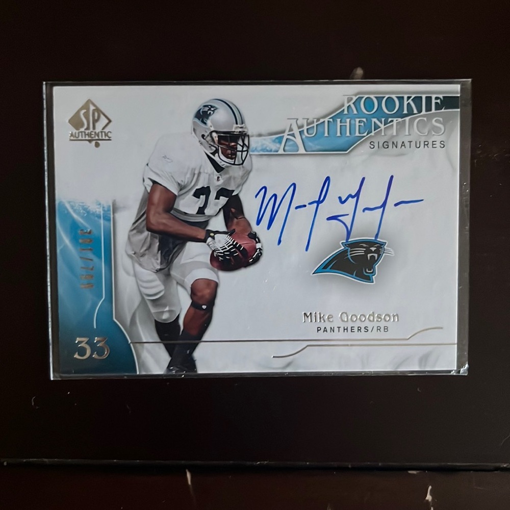 Rookie Authentics Signatures - Mike Goodson /799